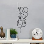 Abstract Face Metal Wall Art