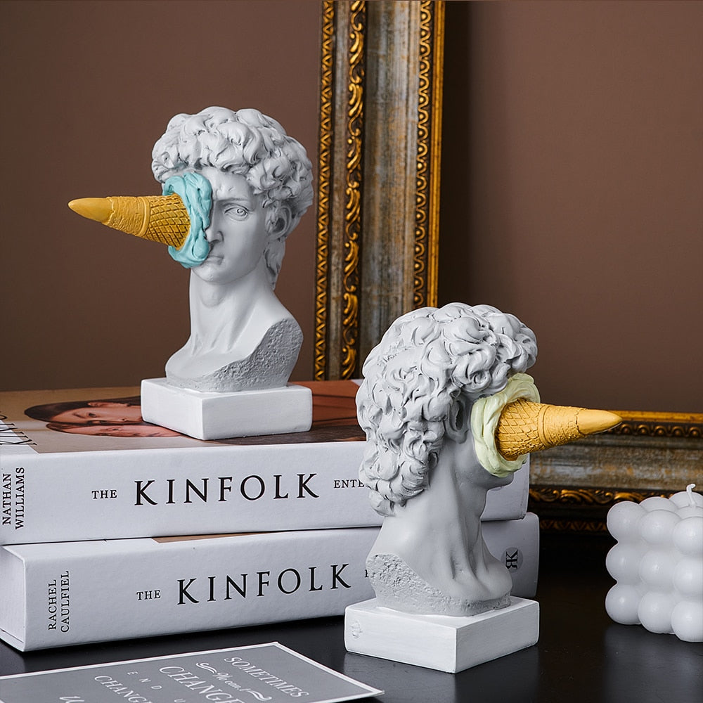 Classical Bust with Ice Cream Sculpture – product image 3