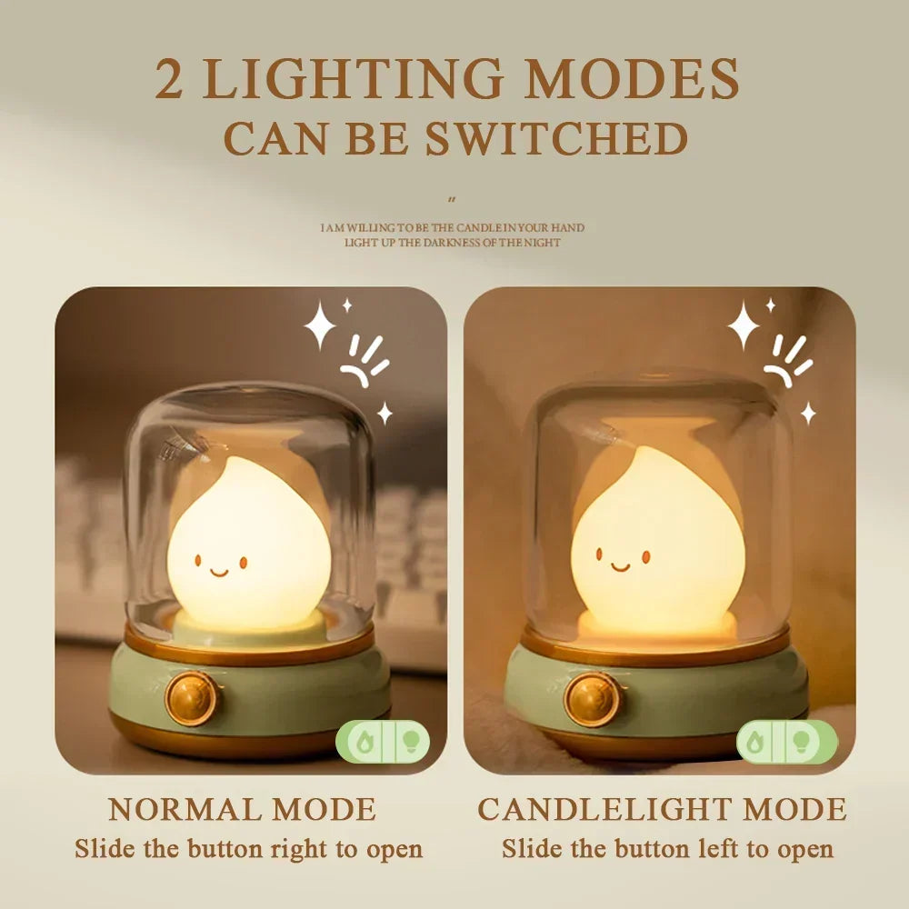 Rechargeable Flameless LED Lantern Night Light
