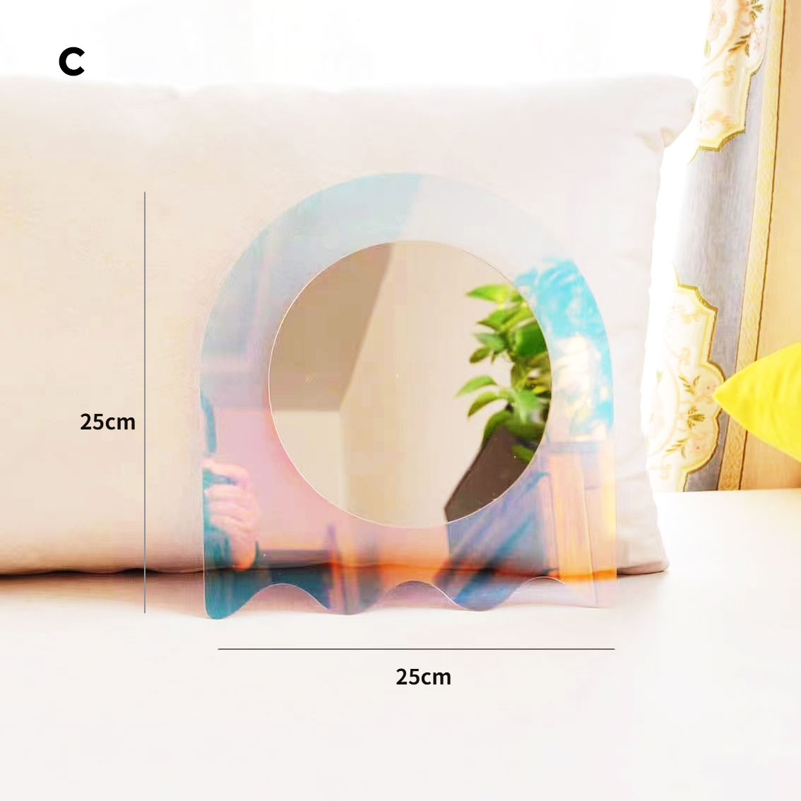 Prism Edge Acrylic Decorative Mirror