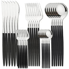 Polished Stainless Steel Cutlery Set, 30 Pieces