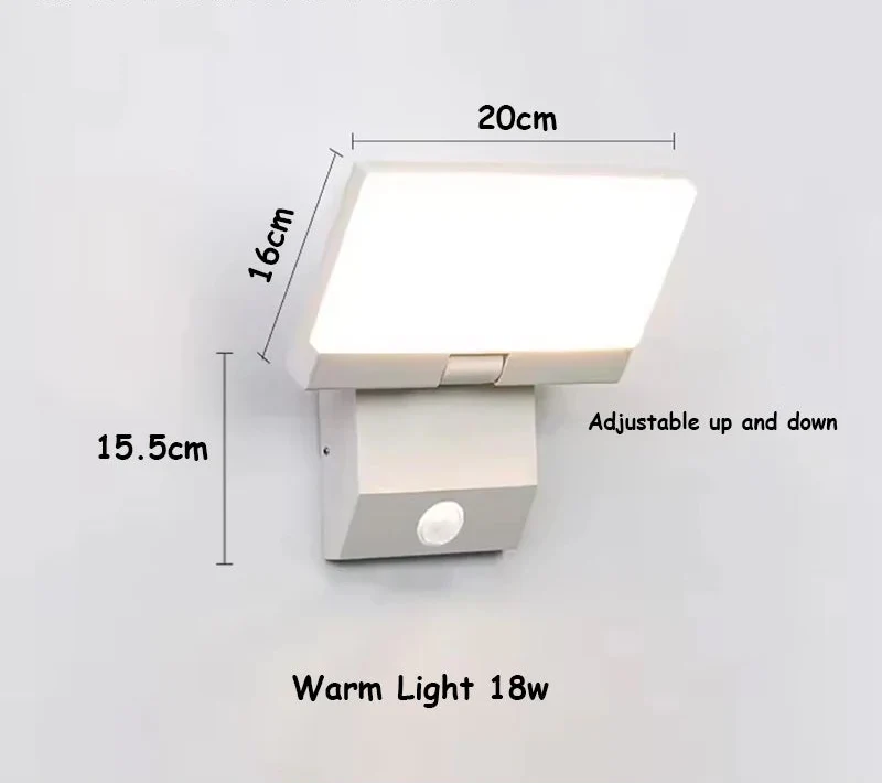 Outdoor LED Wall Light, IP65, Motion Sensor Option