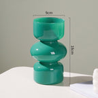 Coloured Glass Decorative Flower Vase