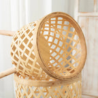 Woven Bamboo Plant Pot with Stand