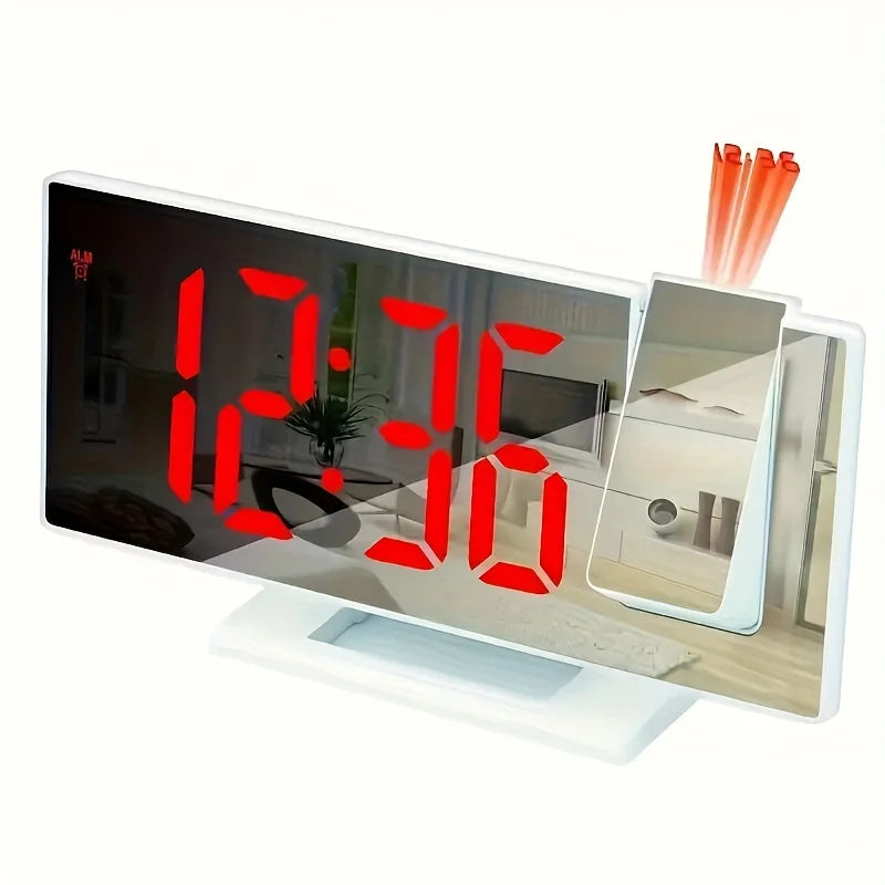 LED Projection Alarm Clock with Temperature Display and Snooze — product view 7