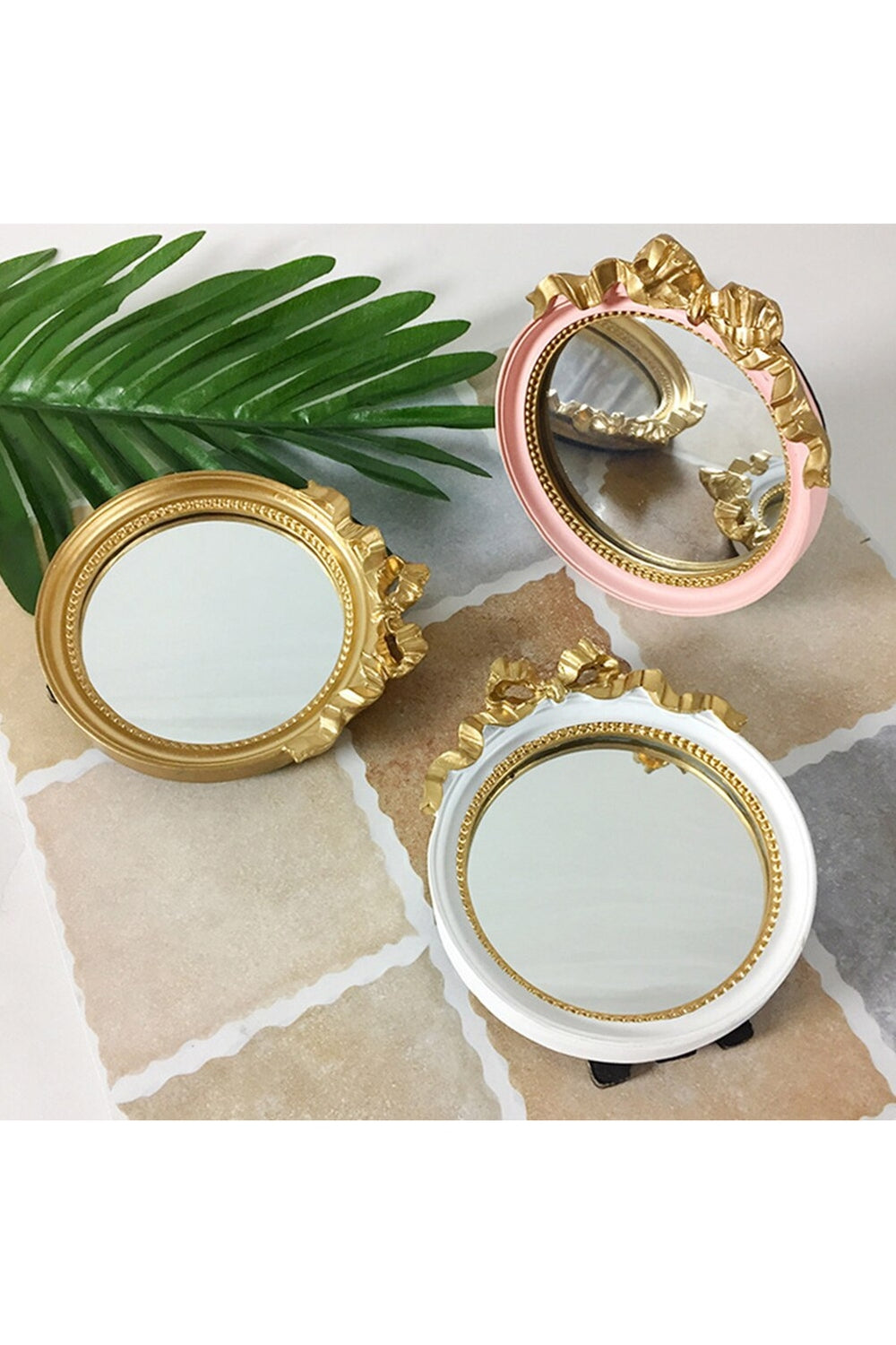 Small Bow Frame Decorative Mirror
