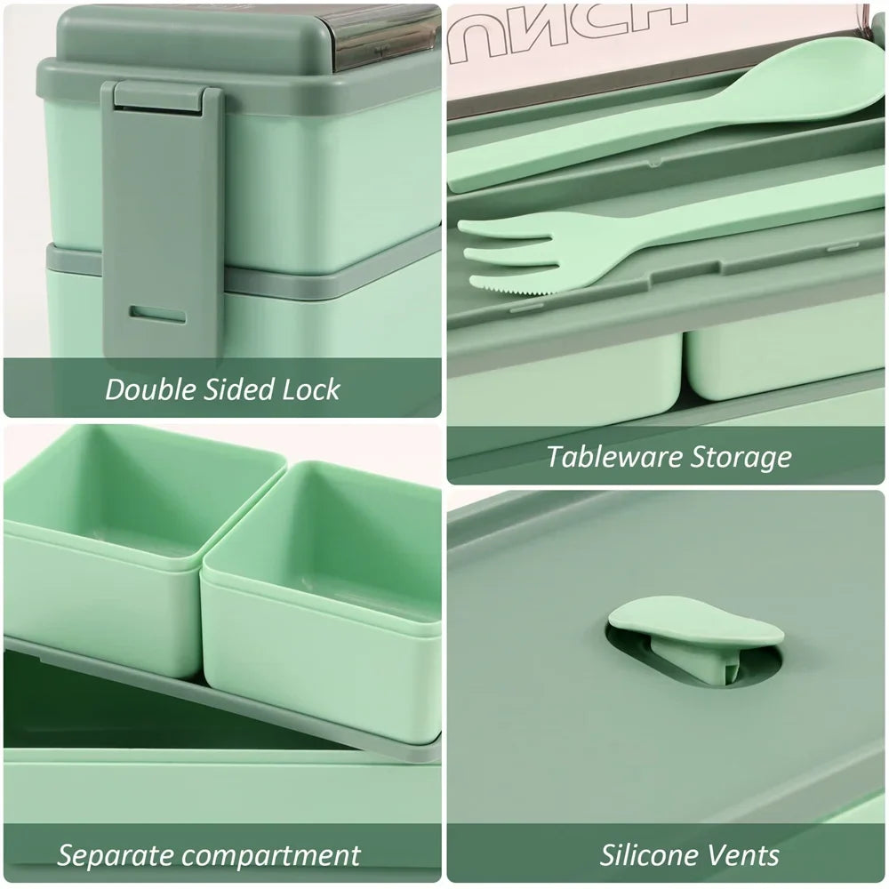 1400ml Double Layer Bento Box