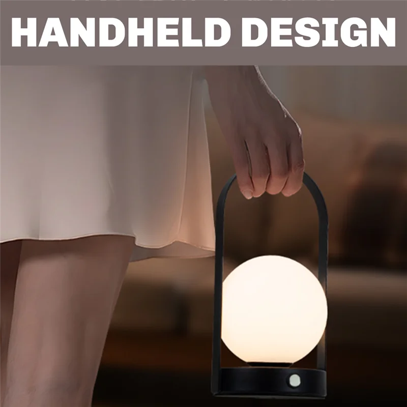 Rechargeable LED Table Lamp, USB Dimmable 3-Colour Lighting — product view 3