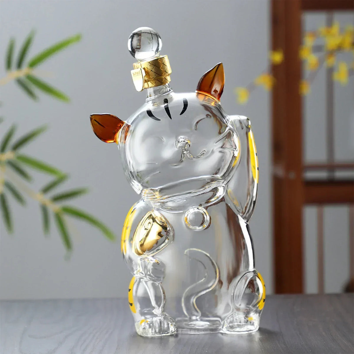Cat Shaped Glass Drinks Decanter, 1 L