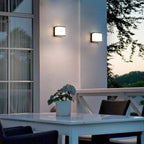 Square Metal Outdoor LED Wall Light, 8 W