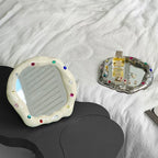 Decorative Stone Detail Ceramic Mirror