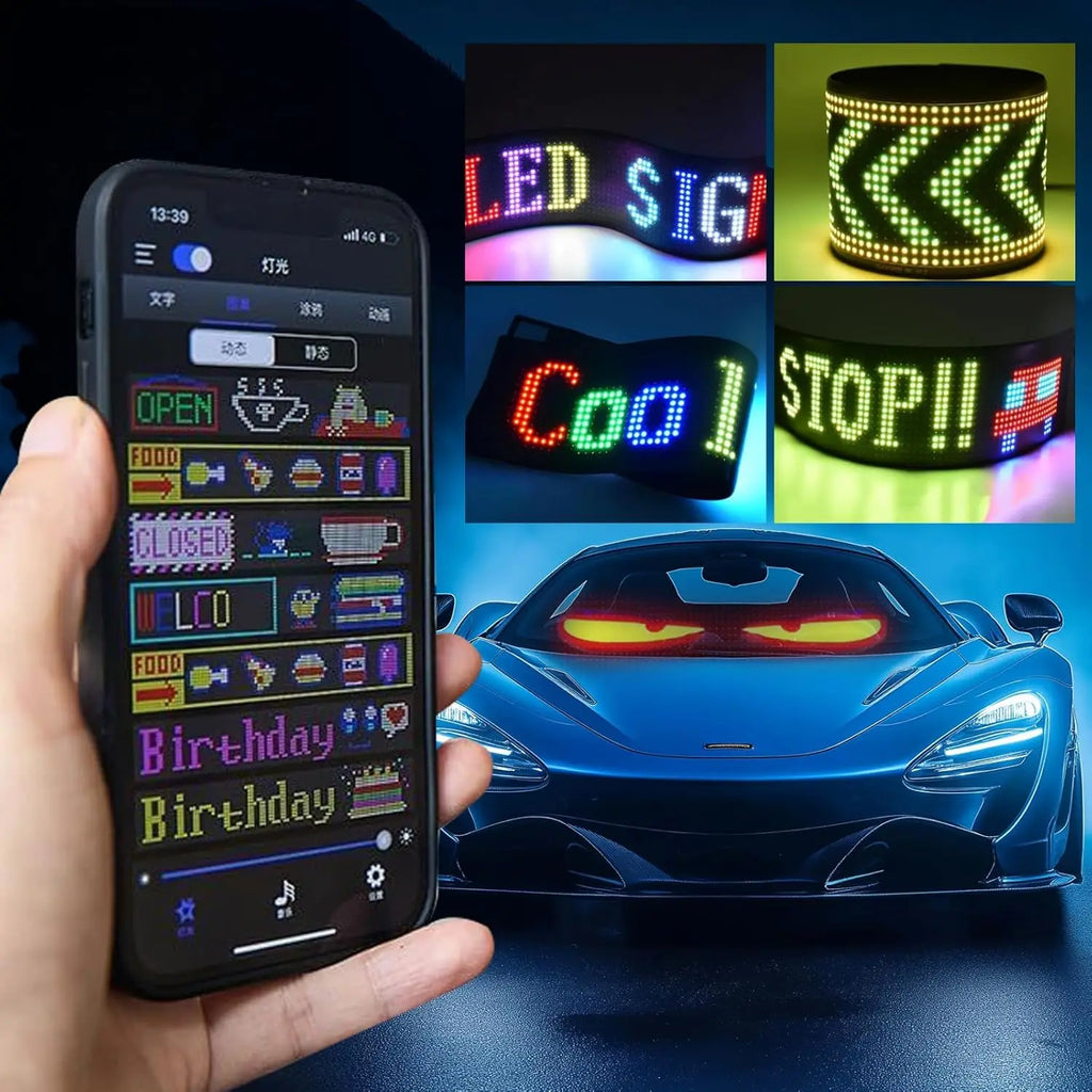 Flexible RGB LED Message Sign, USB-Powered Display — product view 4