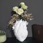 Anatomical Heart Ceramic Flower Vase