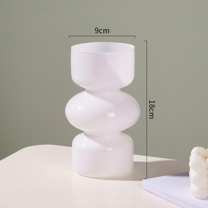 Coloured Glass Decorative Flower Vase