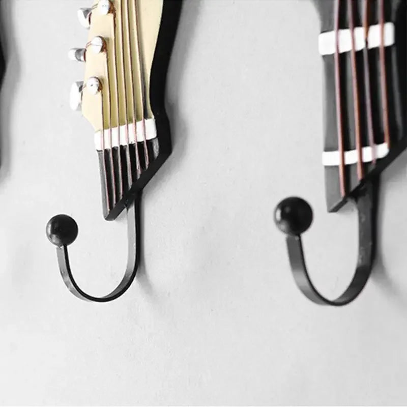 Decorative Guitar Wall Hooks, Set of 3 — product view 2