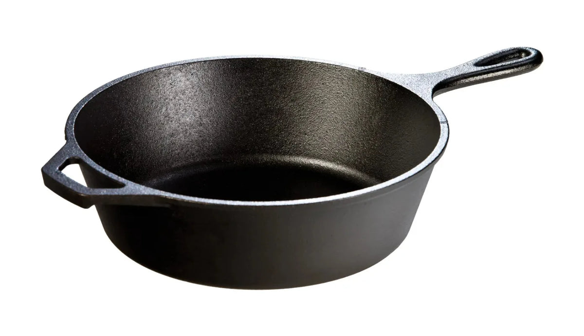 Pre-Seasoned Cast Iron Deep Skillet 10.25"