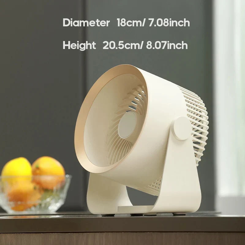 Portable USB-C Desk Fan, 3 Speeds with USB or 4000mAh Options — product view 7