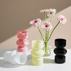 Coloured Glass Decorative Flower Vase