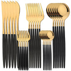 Polished Stainless Steel Cutlery Set, 30 Pieces