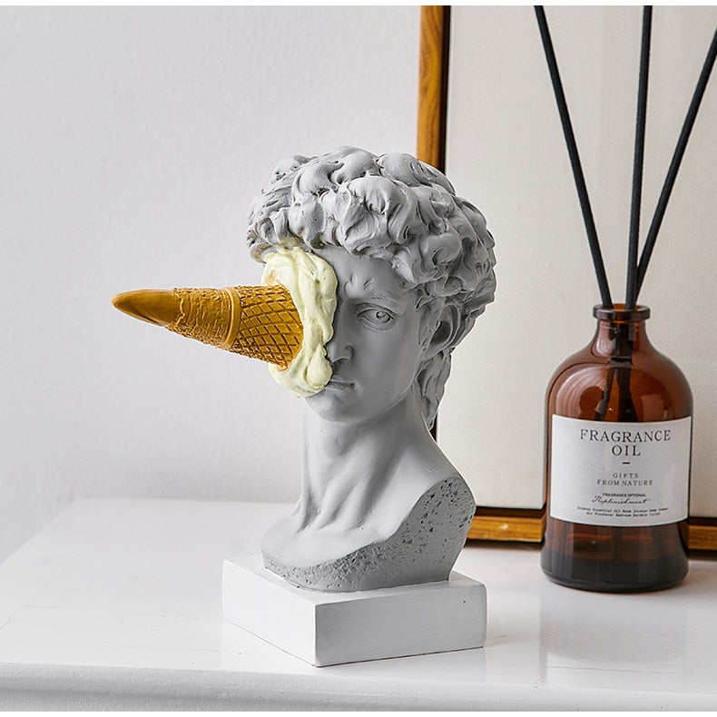 Classical Bust with Ice Cream Sculpture – product image 5