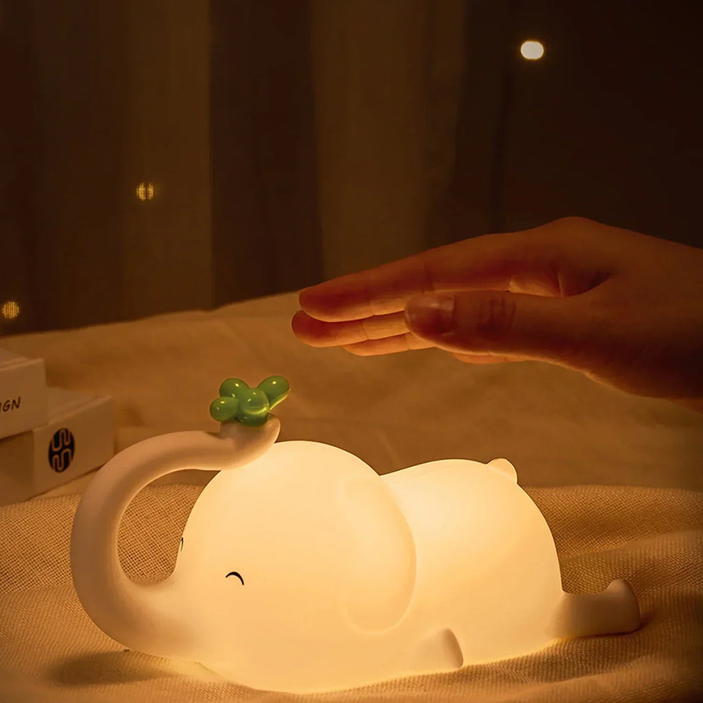 Rechargeable Silicone Elephant LED Night Light