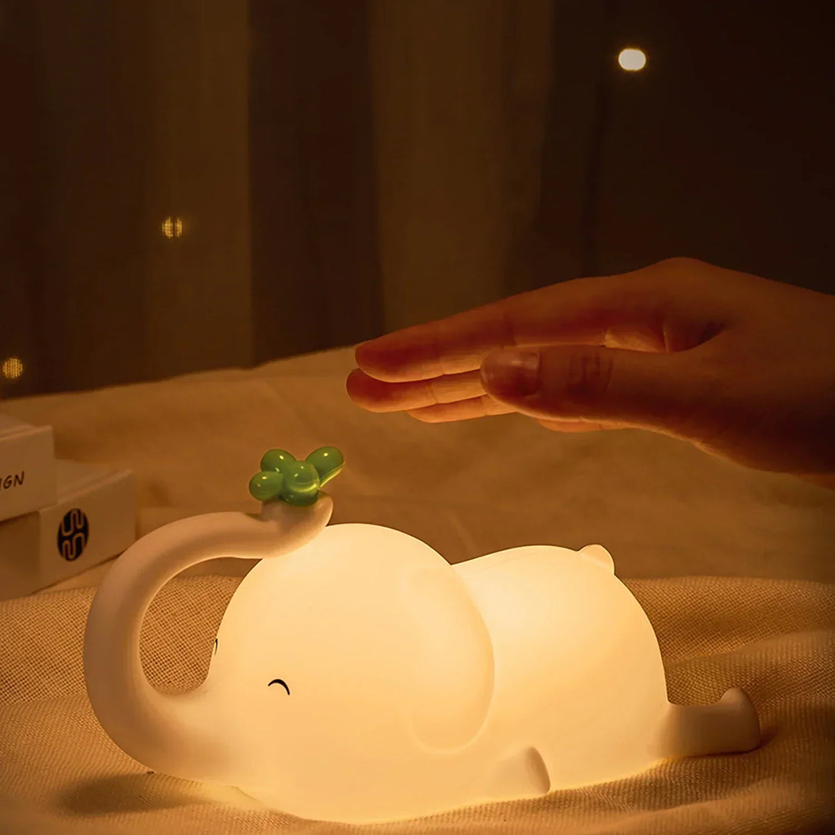 Rechargeable Silicone Elephant LED Night Light