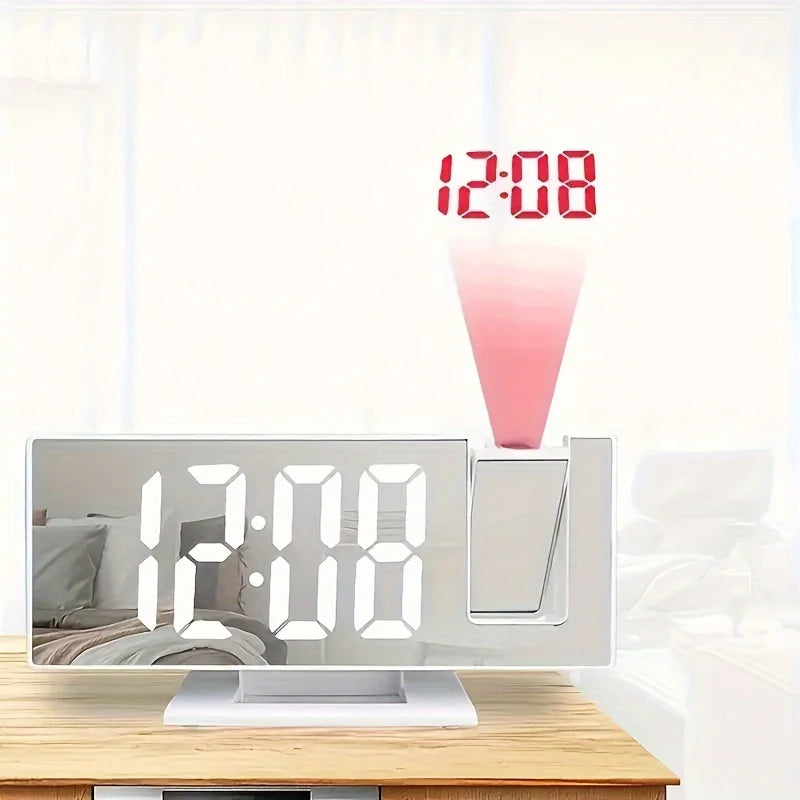 LED Projection Alarm Clock with Temperature Display and Snooze — product view 1