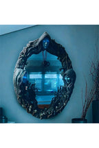 Ornate Resin and Glass Wall Mirror