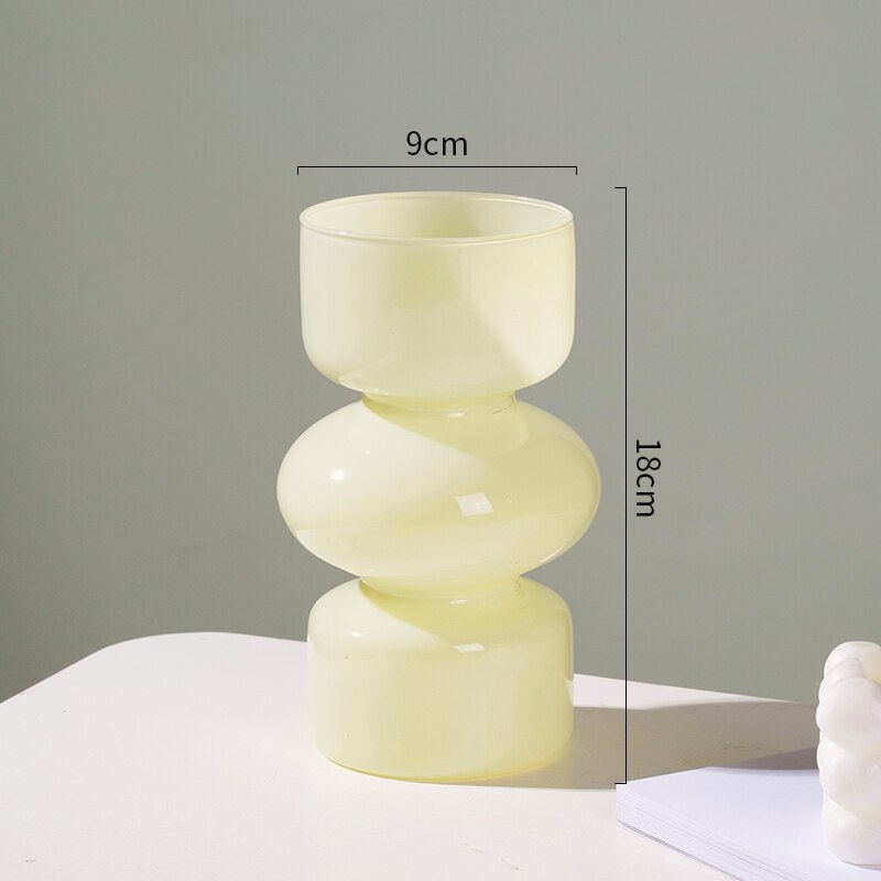 Coloured Glass Decorative Flower Vase