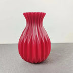 Small Fluted Plastic Flower Vase, 10 cm