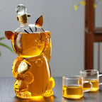 Cat Shaped Glass Drinks Decanter, 1 L