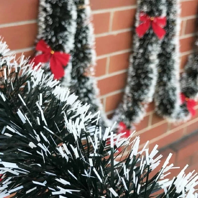 Snow-Flocked Christmas Garland, 2 m PVC Holiday Decoration - product view 2