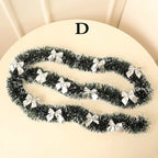 Snow-Flocked Christmas Garland, 2 m PVC Holiday Decoration - product view 8
