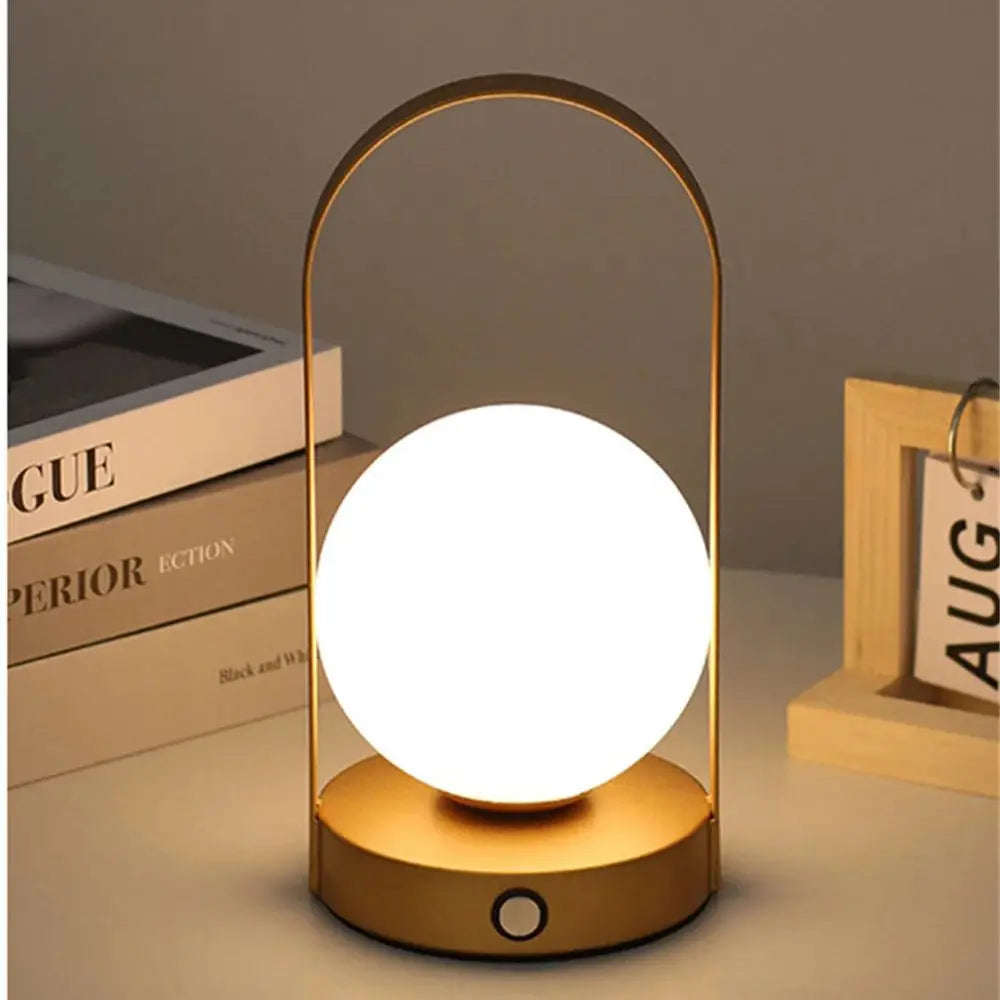 Rechargeable LED Table Lamp, USB Dimmable 3-Colour Lighting — product view 1