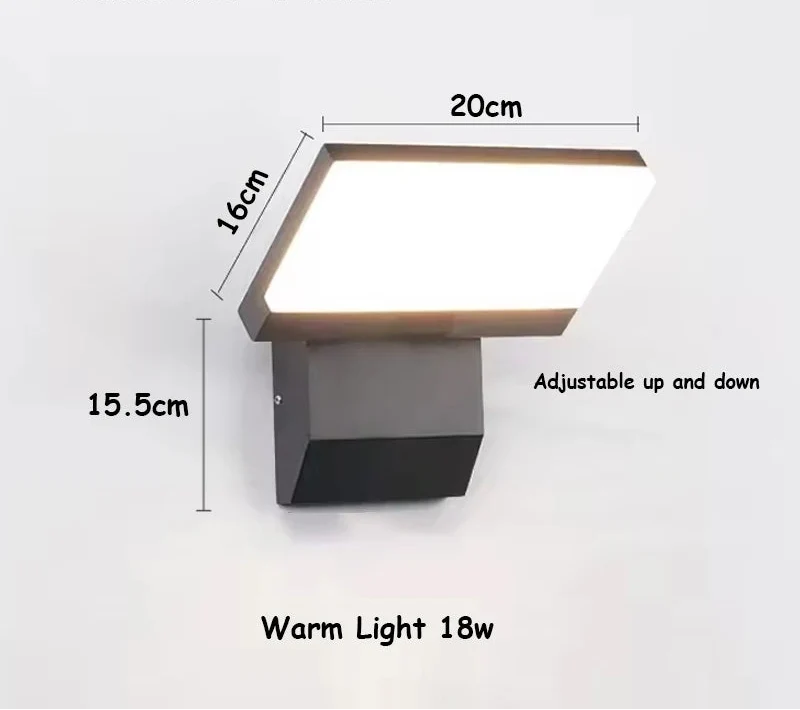 Outdoor LED Wall Light, IP65, Motion Sensor Option