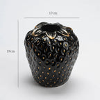 Red Strawberry Ceramic Flower Vase