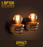 Resin Fist Wall Light, Left or Right Hand Design — product view 6