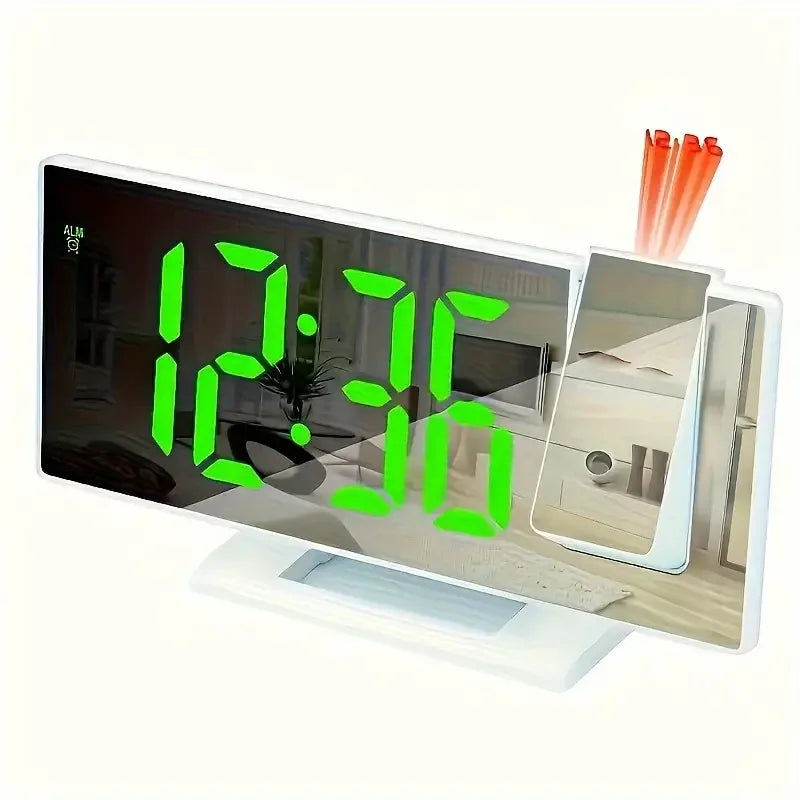 LED Projection Alarm Clock with Temperature Display and Snooze — product view 6