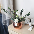 Round Stainless Steel Decorative Vase