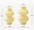 Rounded Two Tier Glass Flower Vase