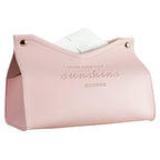 Faux Leather Tissue Box Cover