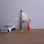 Rechargeable LED Table Lamp, Slim Touch-Dimmable Bedside Light - Grey, Changeable