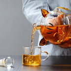 Cat Shaped Glass Drinks Decanter, 1 L