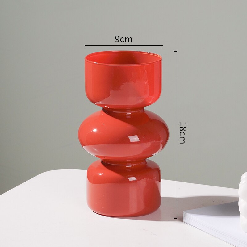 Coloured Glass Decorative Flower Vase
