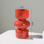 Coloured Glass Decorative Flower Vase