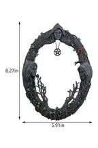 Ornate Resin and Glass Wall Mirror