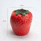 Red Strawberry Ceramic Flower Vase