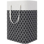 75L Waterproof Laundry Basket Foldable Fabric Clothes Hamper with Handles