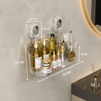 Wall Shelf Adhesive No Drill Kitchen Bathroom Storage Organiser