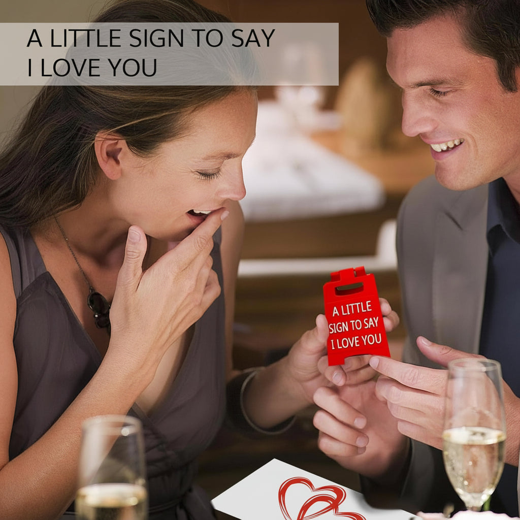 Love Message Tabletop Sign, Freestanding Gift Decoration — product view 2